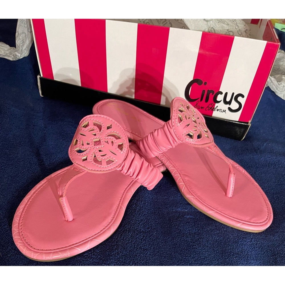 Circus by Sam Edelman Camara Pink Confetti Sandals NWT SZ 10